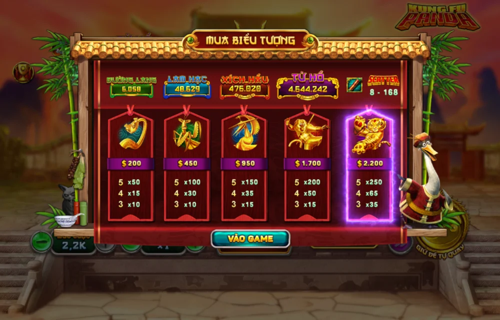 Tìm Hiểu Sức Hút Từ Slot Game Kungfu Panda Tại VaoBet